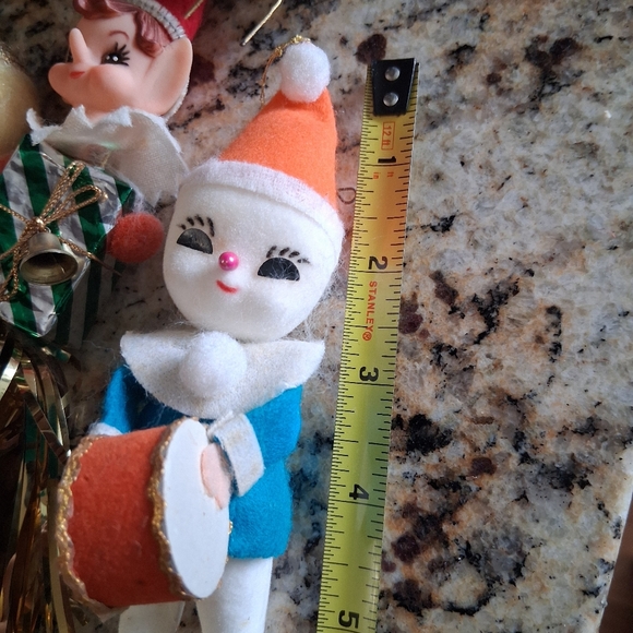 Vintage CHRISTMAS ornaments Mixed Lot JAPAN santa Kitschy MCM - Picture 8 of 11
